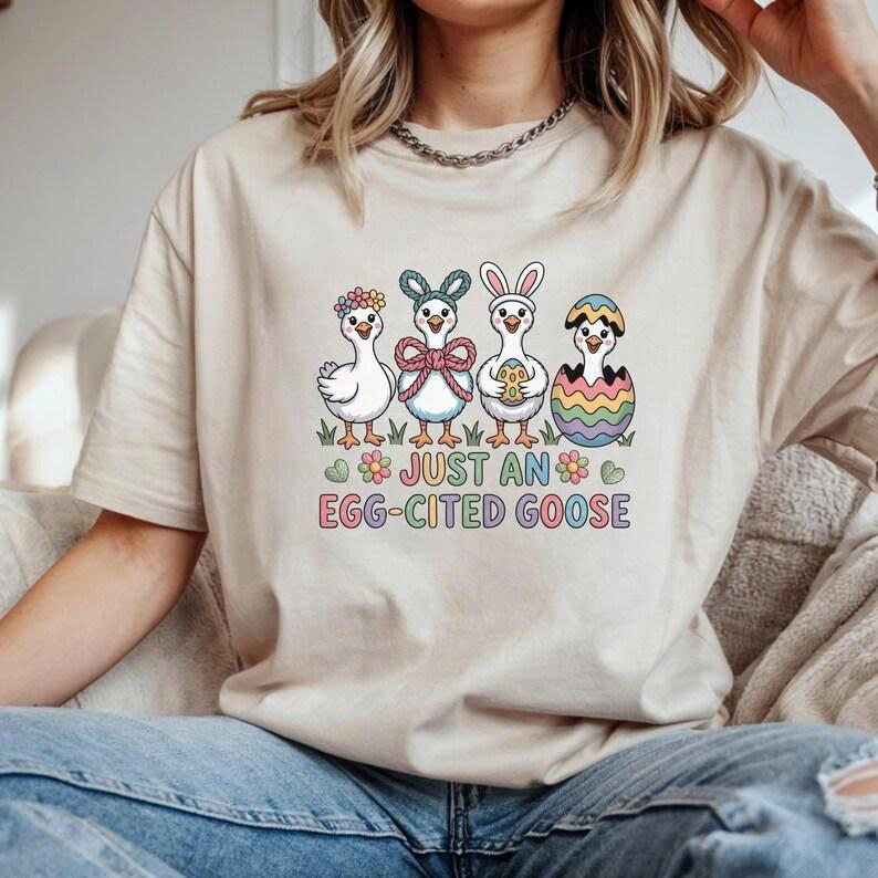 Comfort Colors Funny Goose Shirt Easter , Silly Goose Shirt, Easter Goose Shirt, Teacher Easter Shirt, Easter Teacher Shirt