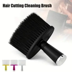 Hair Cutting Cleaning Brush, 1 Count Hairdressing Neck Face Duster Brush, Heatless Styling Tool for Salon & Barber Shop