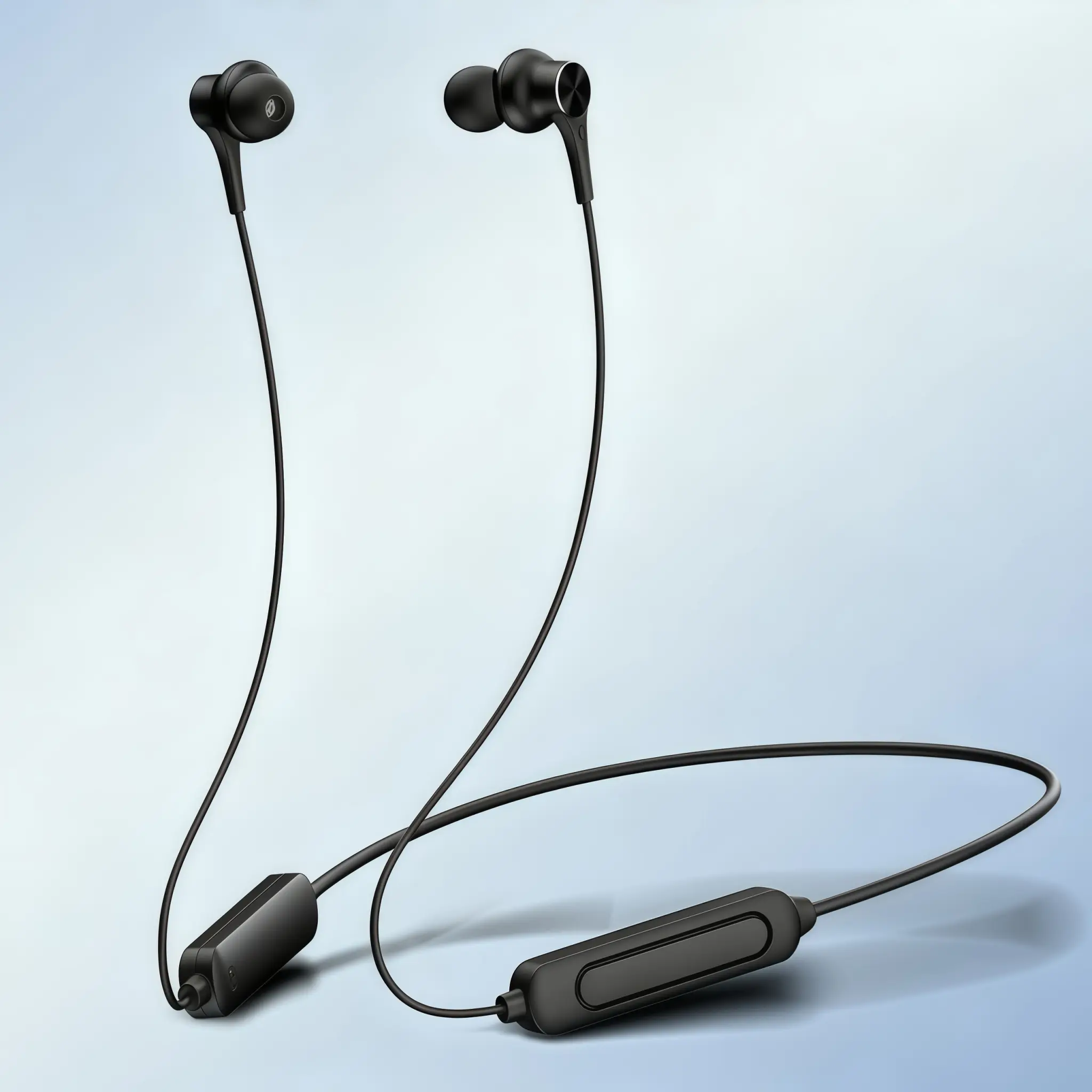 10mm Neckband Bluetooth Headset - Earbuds Bluetooth with Mic, Buttons, Remote, USB Charging, Magnetic Sweatproof Design, Cable, Clip for Handsfree Calls, Workout, Travel, Android, Outdoor Activities