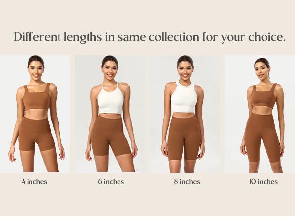 ODODOS ODCLOUD Women's High Waist Lounge Yoga Shorts with Pockets, Buttery Soft Biker Shorts