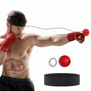 Boxing Reflex Ball with Adjustable Headband- Speed & Reaction Training Tool to Improve Hand-Eye Coordination.The Ideal Sport Gift for Men, Boyfriends & Family Fun at Home