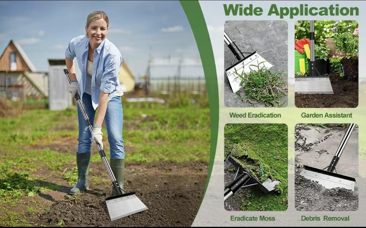 【Free Shipping 】Multifunctional Cleaning Shovel, Stainless Steel Universal OutdoorGarden Cleaning Shovel, Weeding, Heavy Duty Flat Shovel, Planting, Landscaping
