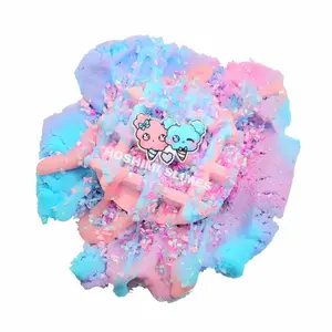 Cotton Candy Waffle DIY Slime Kit – Handmade Scented Slime with Soft, Stretchy & Fluffy Texture for Ages 8+ – Hoshimi Slimes