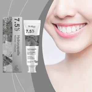 Menthol Whitening Hydroxyapatite Toothpaste,Gentle and Effective Formula, Fluoride-FreeToothpaste for Sensitive Teeth