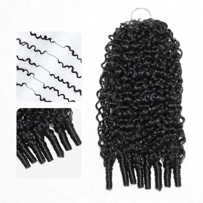 QVR Burmese Curly Crochet Hair Twist T2/30 Machine Made Feather Crochet Human Hair Extension 14-24 Inches 100% Human Hair QVR Burmese Curly Crochet Hair Twist T2/30 Machine Made Feather Crochet Human Hair Extension 14-24 Inches 100% Human Hair