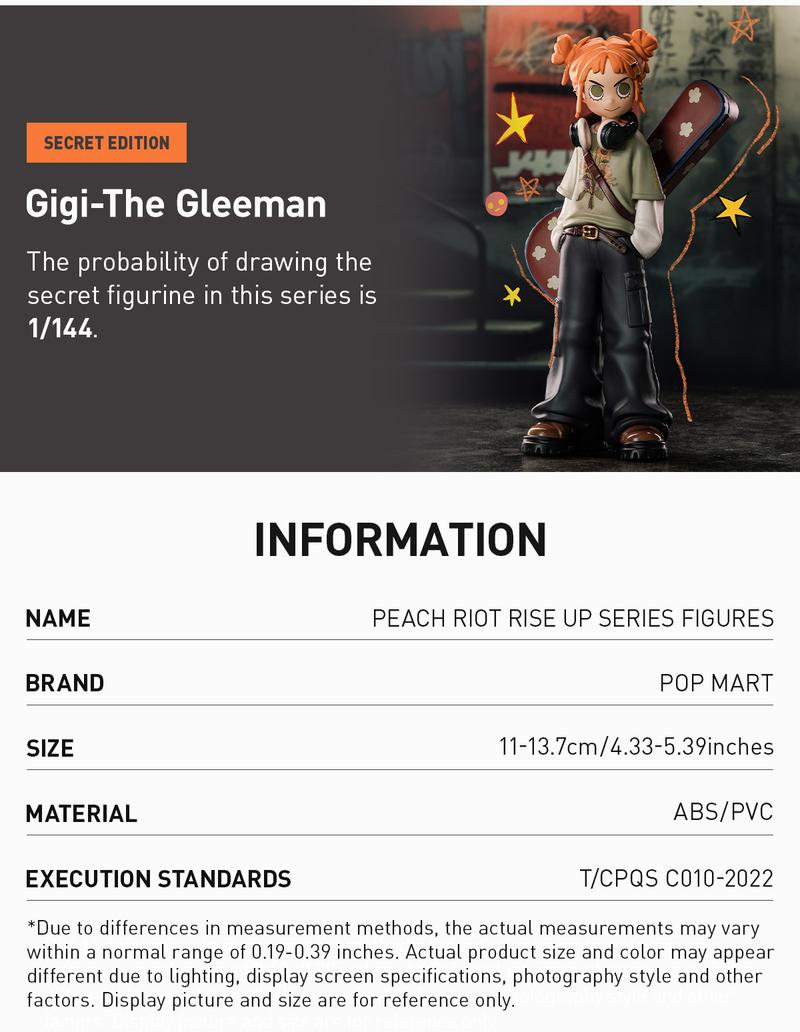 POP MART Peach Riot Rise Up Series Figures, Blind Box POP MART Peach Riot Rise Up Series Figures, Blind Box