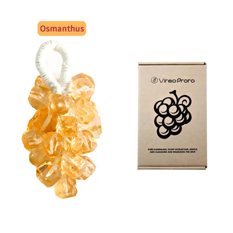 Paul Frank Grape Soap on a Rope – Handmade DIY Decorative Grape Soap, Natural and Gentle Moisturizing and CleansingLong-Lasting Fresh Scent Perfect for Home Décor and BathroomAesthetic & Creative Christmas Gift Choice Body Care Daily