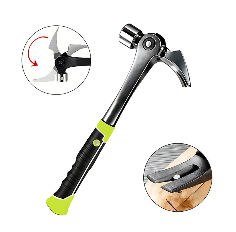 Pro Magnetic Claw Hammer, 16oz All-Steel Construction & Nail Starter
