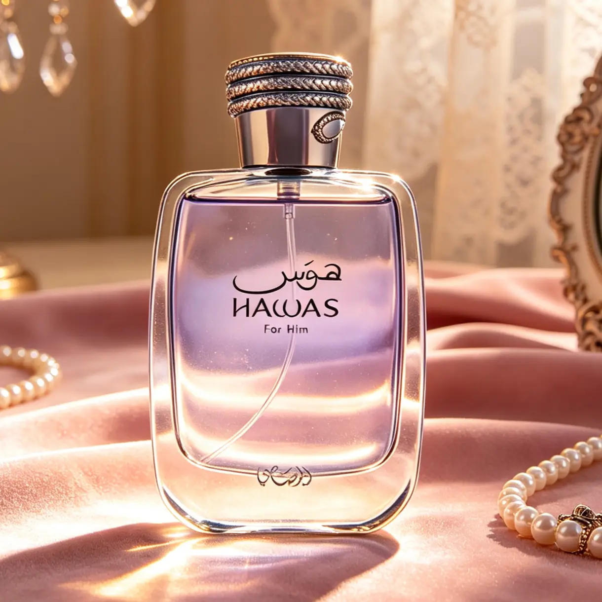 Arabic Designer Hawas EDT for Men, Hawas for Him Long Wear Perfume Spray, Citrus Musk Woody Masculine Cologne