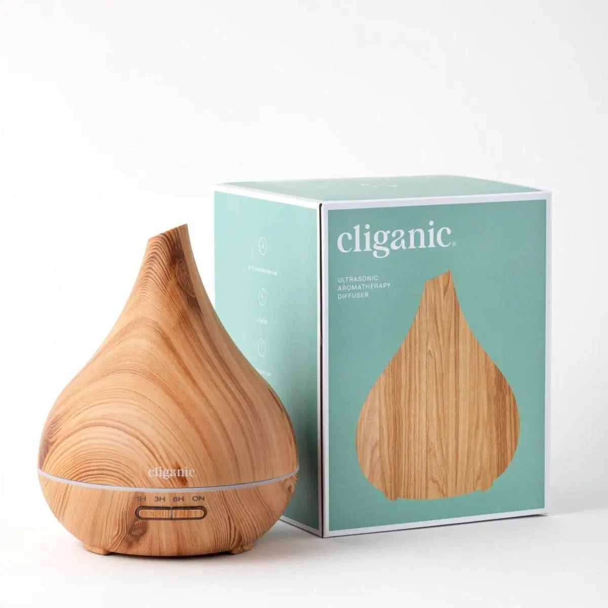 Cliganic Ultrasonic Aromatherapy Diffuser, 400ml Ultrasonic for Essential Oils Aromatherapy, Home & Office