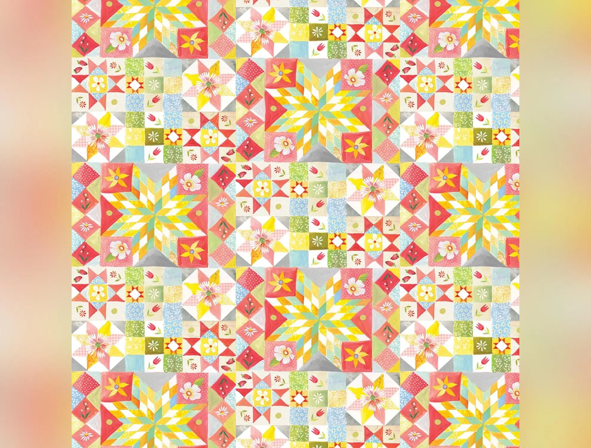 A Prairie Heart | Heirloom Quilt Multi by Katie Daisy for Benartex | 16636-99