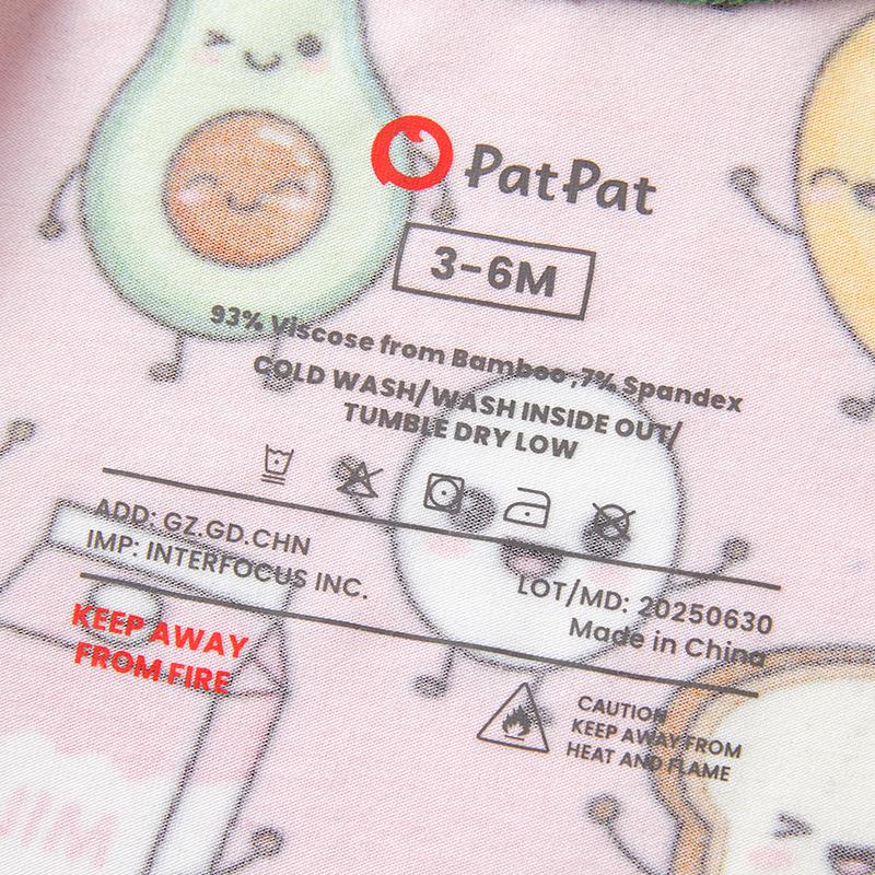 PATPAT Baby Pajama with Bamboo Viscose, Footie Jumpsuit Romper with 2-Way Zipper for Baby Boy Girl Toddler Sleeper Sleepwear