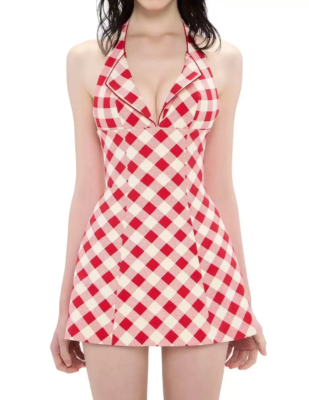white christmas dresses Women's Organic Cotton Midi Dress main image 1