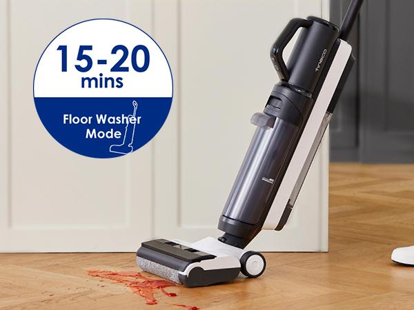 Tineco FLOOR ONE S5 COMBO 2-in-1 Smart Cordless Wet-Dry Vacuum Cleaner and HandVac, Great for Sticky Messes and Pet Hair, Lightweight, Ultra-Quiet, with Smart Display, Wi-Fi, App and Voice Guide