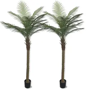 9ft Artificial Palm Tree, Realistic Fake Palm for Home Decor, Tropical Home Decor(2 Pack)