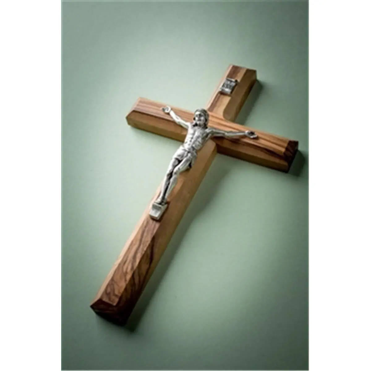 212 MAIN Earthwood Olive Wooden Plain Cross - 8 in. Religious Crucifix Form, Christmas Holiday Decor