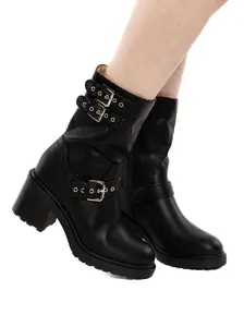 Henderson Mid Calf Moto Boots