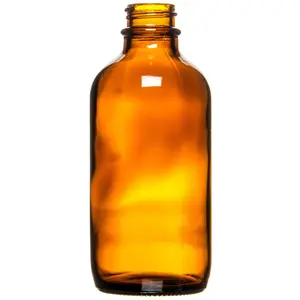 Packaging & Supplies Glass Amber Bottle, 4 oz