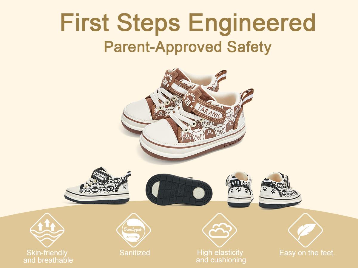 TARANIS Toddler Boys Girls Sneakers Kids Barefoot Shoes Wide Lightweight Comfortable Casual Walking Running Tennis Shoes