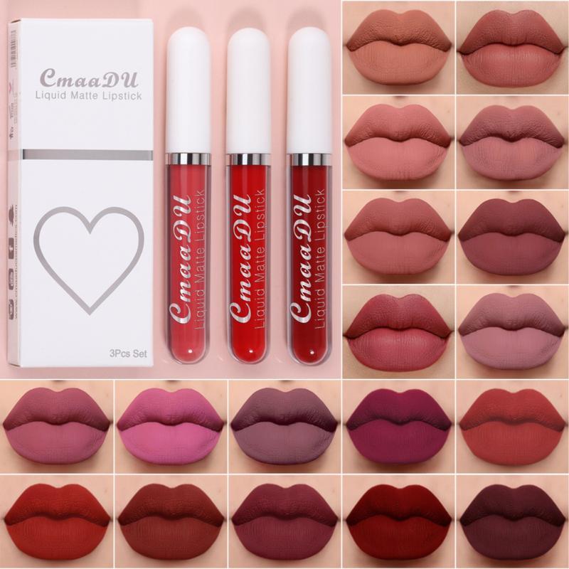 10 Pcs Matte Lipstick Cosmetic Long Lasting Waterproof Lip Glaze Nonstick Easy To Apply Long Lasting Lipgloss Suitable For Beginners Beauty Makeup