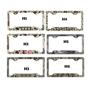 Camo Coquette Vanity Plate Frame/Duck Dog Camo Tag/Camouflaged License Plate/Camo Bow Vehicle Tag/Country Girl Camo Tag, Duck Hunting Plate