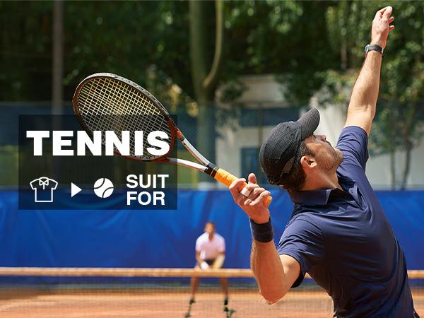 COOFANDY Men's Polo Shirt Golf Dry Fit Performance Short Sleeve Moisture Wicking Athletic Polo Collared Tennis T-Shirt