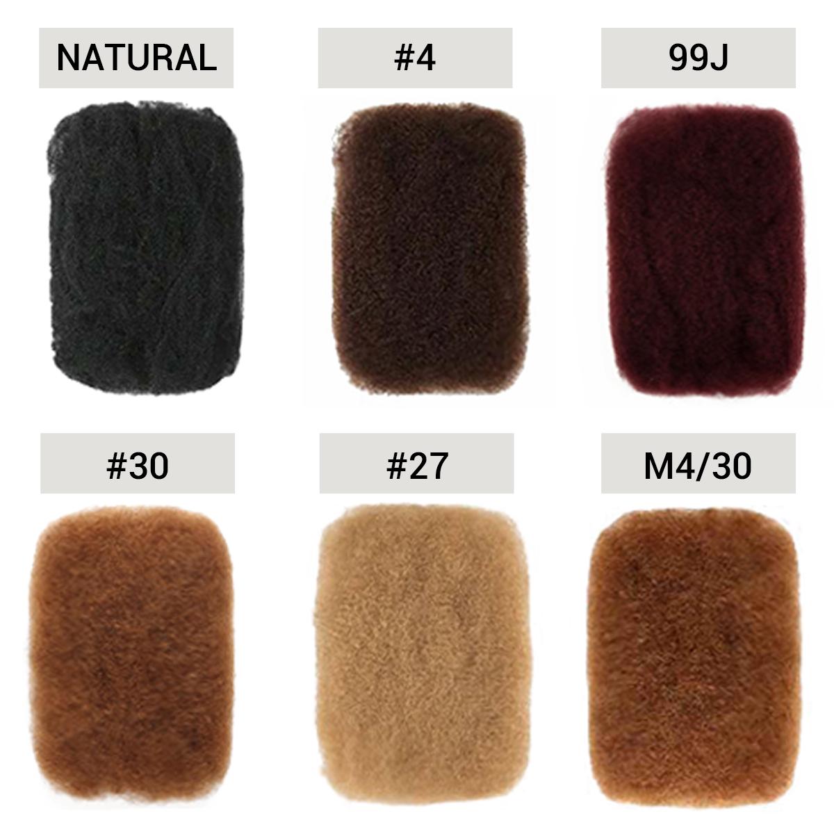 [Style Icon] Afro kinky Bulk Human Hair Extensions For Braiding Dreadlock Human Hair 1 count 50g Natural Color Bulk Human Hair