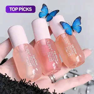 3 Counts/setLip Oil Trio Set， 3 Glossy Finishes, Lightweight & Non-Sticky, Cute Lip Makeup