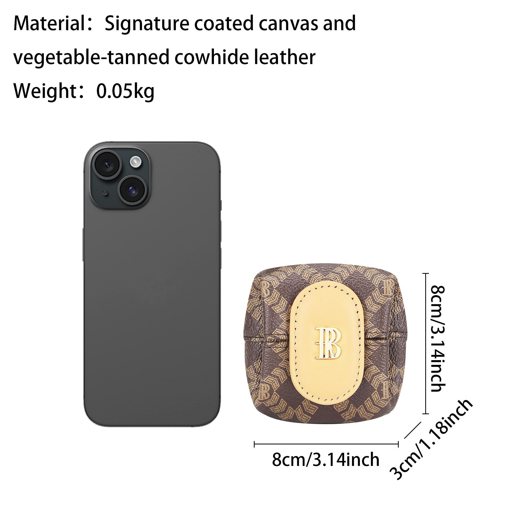 Royal Bagger Mini Lychee Pattern Coin Purse, Solid Color Buckle Key Earphone Storage Bag, Casual Change Pouch for Daily Use 1603 SpringStatements