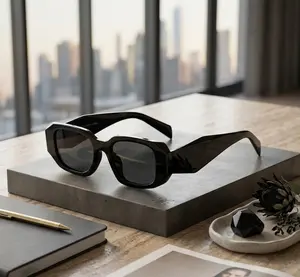 Retro Chunky Square Sunglasses | Bold Geometric Thick Frame | 90s Vintage Hip Hop Eyewear | Oversized Black Luxury Streetwear Shades Unisex