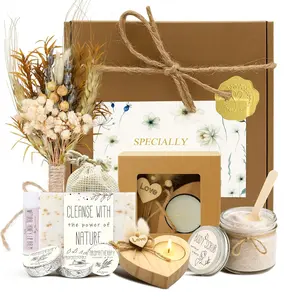 JMHACHY Spa Gift Basket for Women – Natural Self-Care & Relaxing Pampering Set for Her, Wife, Mom, Girlfriend, Birthday or Get Well Soon, 8PCS