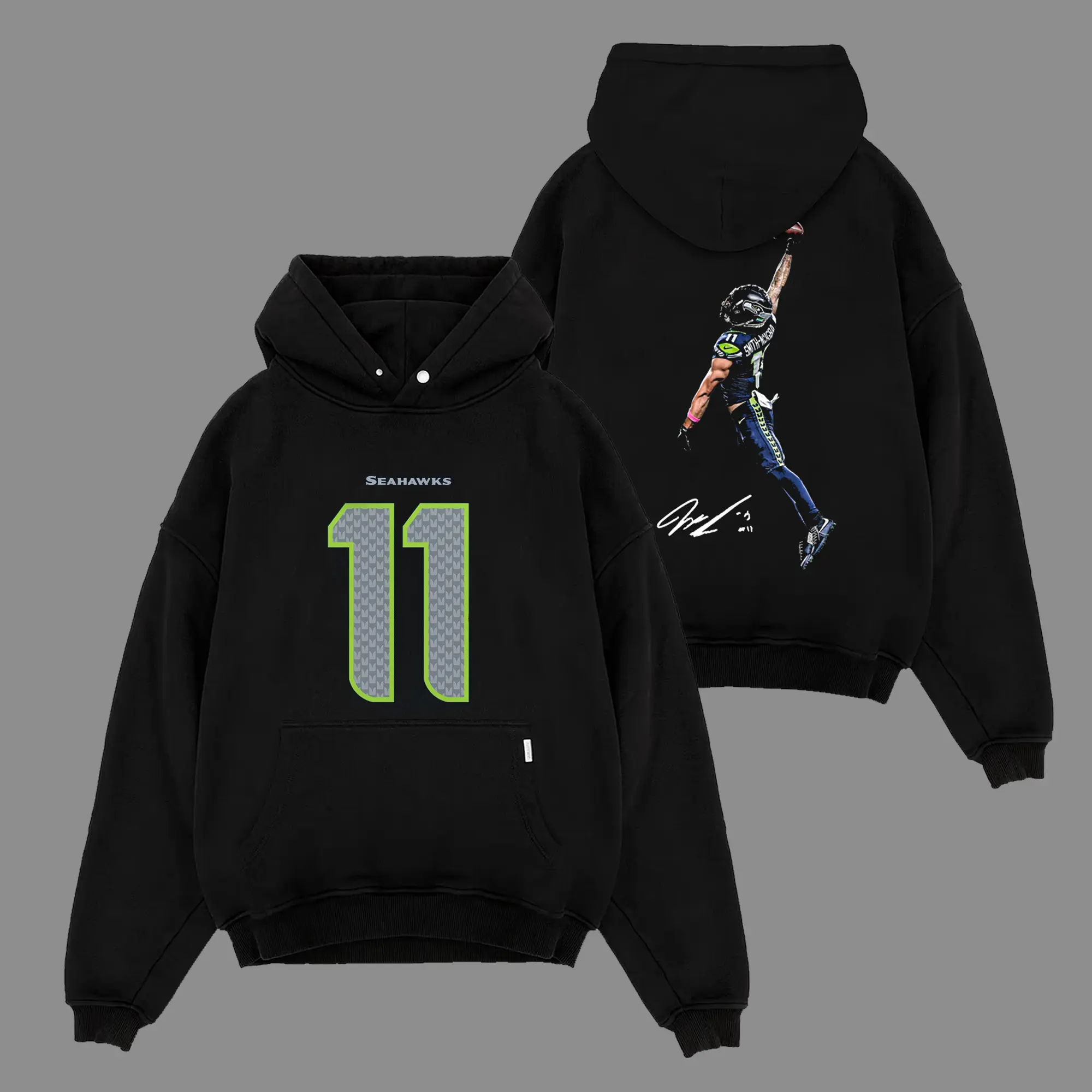 JSN - Jaxon Smith-Njigba 'POSTERIZED' For The 12s Cotton Hoodie