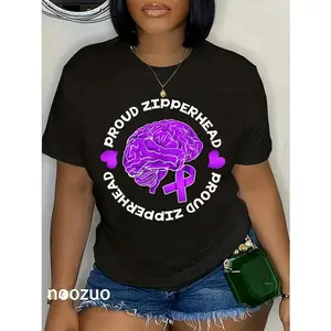 100% Cotton Chiari Malformation Awareness Quote: Proud Zipperhead T-Shirt