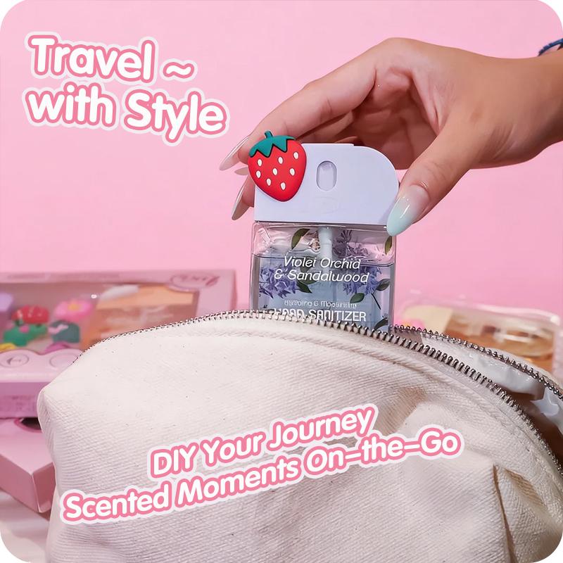 Wish Gift Box Set Power Mist Hydrating Hand Sanitizer Spray 1.5 fl oz Cute Portable Travel Size DIY Gift for Children Aroma Hygiene Products