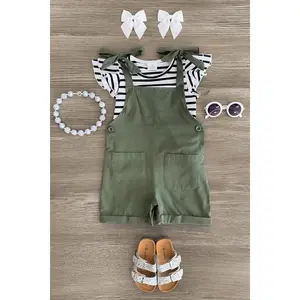 Striped Romper Set
