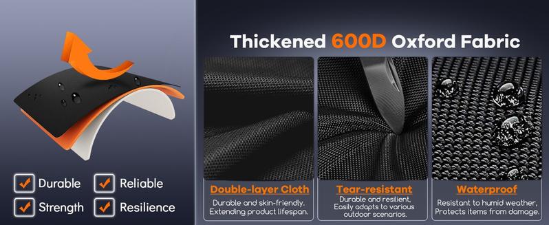 Collapsible Heavy Duty Utility Wagon Cart, Extra Long Beach Cart with All Terrain Wheels 360-560LB Capacity 120L-300L Storage, Foldable Utility Cart with Durable Steel Frame & Black Oxford Fabric for Groceries, Shopping, Camping, Sports, Garden