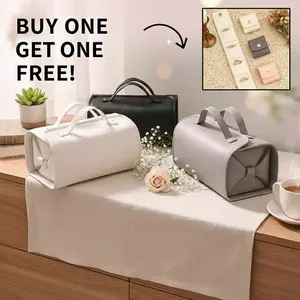 Buy 1 Get 1 Free Waterproof Foldable Travel Cosmetic Pouch, Large Capacity Multi-Layer Design for Beauty Essentials