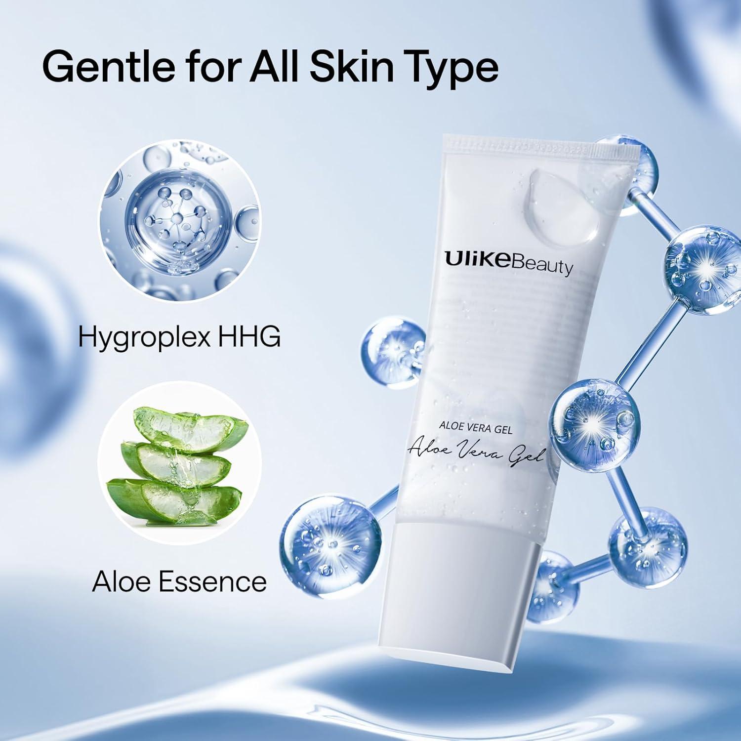 Ulike Vera Gel for Hair Removal and Facial Beauty Device for Women and Men in Face or Body, Ideal for Skin, Scalp, Hair Hydration, and Calming Moisturizer - Comfort skincare Wax Cream