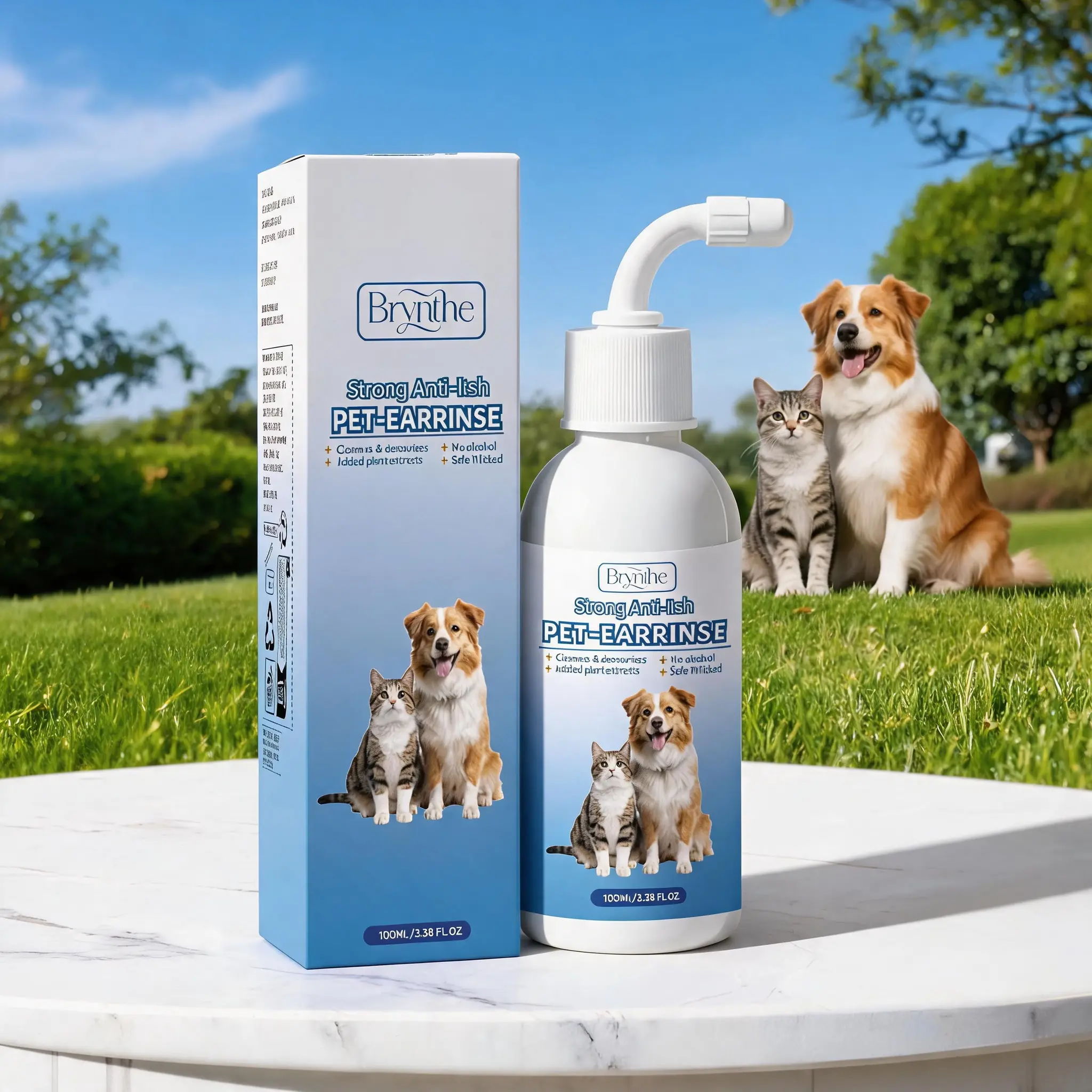 Mild Pet Ear Rinse-Removes Excess Wax & Freshens Naturally