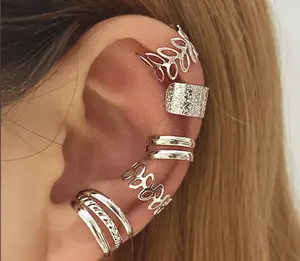 Xoriginal No-Piercing Ear Cuff & Clip-On Set for Women - Pain-Free Earring Cuffs for Cartilage, Helix, & Lobes, Hypoallergenic Stainless Steel, Boho Chic Unisex Jewelry Gift