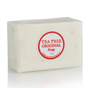 Relumins Original Tea Tree Soap Bar – 120g Deep Cleansing Face & Body Bar with Tea Tree and Vitamin E