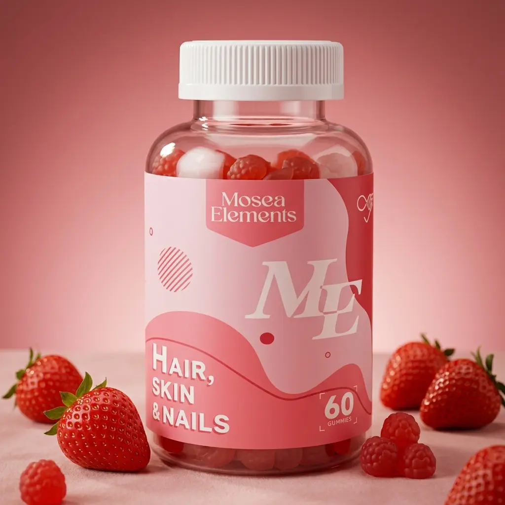 Biotin Hair Skin Nails Gummies 10000mcg Extra Strength | Vegan Non-GMO Hair Growth Vitamins for Women | Delicious Strawberry Flavor, 60 Count Dietary Fitness Supplement