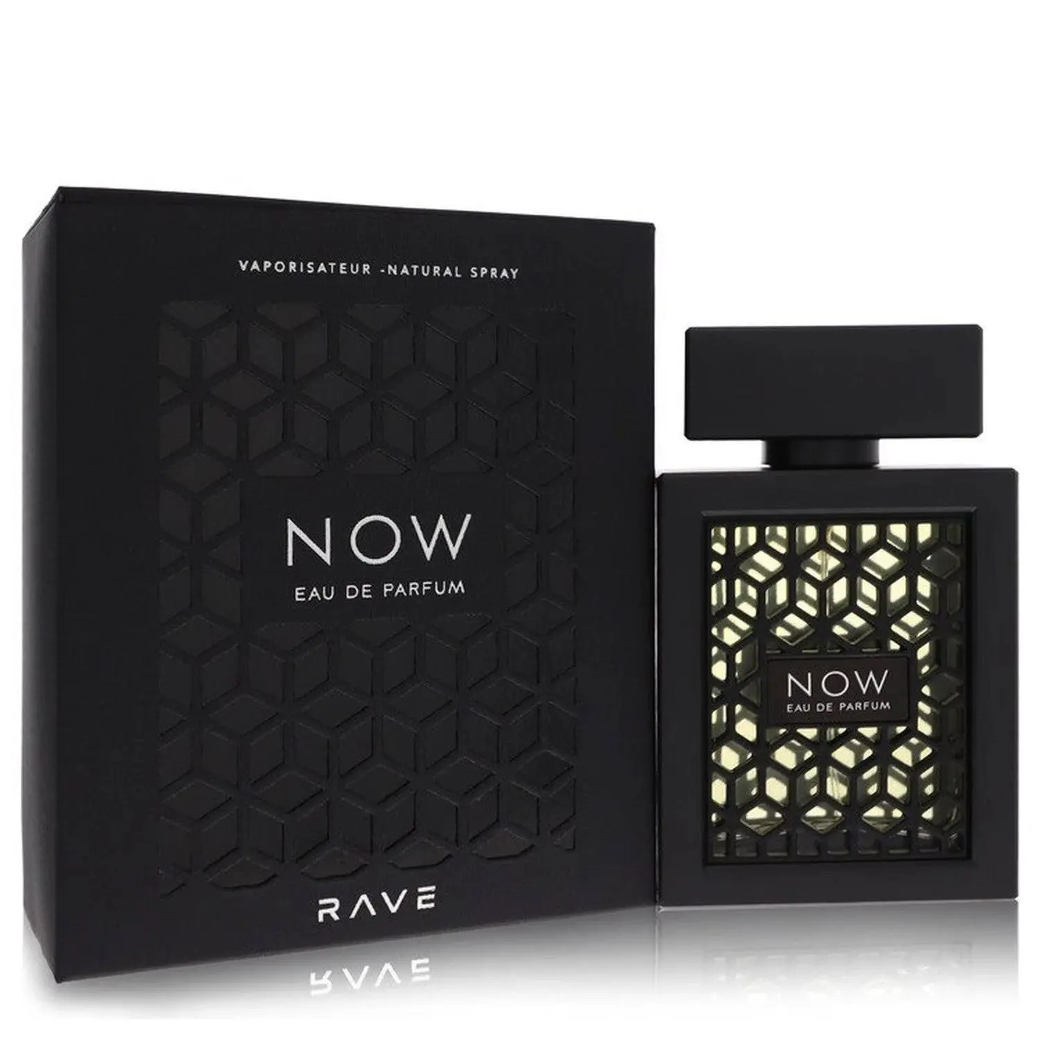 Lattafa Rave Now Black EDP Scents, 3.4 fl oz Unisex Cologne with Pineapple, Vanilla Musk Warmth & Patchouli Base, Floral Fragrance Single Item for Selfcare, Floral Fragrance Blend, Beauty Products, Adults, Fragrances