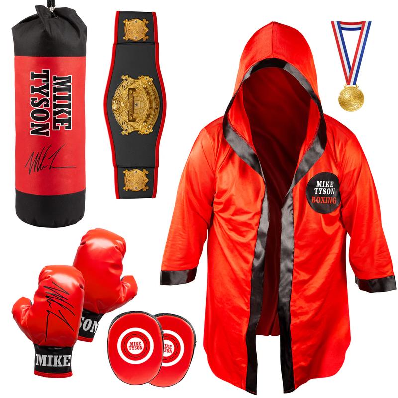 Mike Tyson Kids Boxing Set, Includes Boxing Bag with Stand for Kids, Fun and Engaging Training Gear Mike Tyson Kids Boxing Set, Includes Boxing Bag with Stand for Kids, Fun and Engaging Training Gear