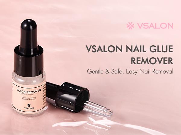VSALON Press On Nails Accessories: Nail Quick Remove - Removal In Minutes 10ml/0.34 fl.oz.