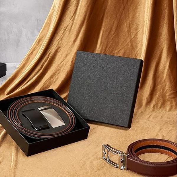 Men's Ratchet Belt Men 2 Pack - Customizable Fit, Effortless Style