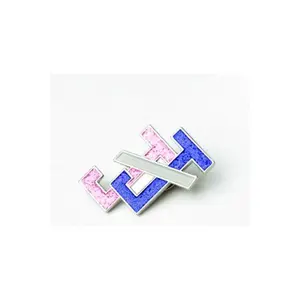 Jack and Jill Pink and Blue Lapel Pin