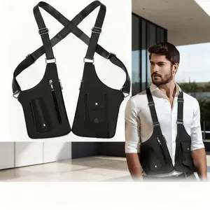 New men's shoulder underarm bag, shoulder strap anti-theft bag, men's leather anti-theft shoulder strap, anti-theft shoulder strap wallet. It is very suitable for outdoor travel and a must-have for mature men