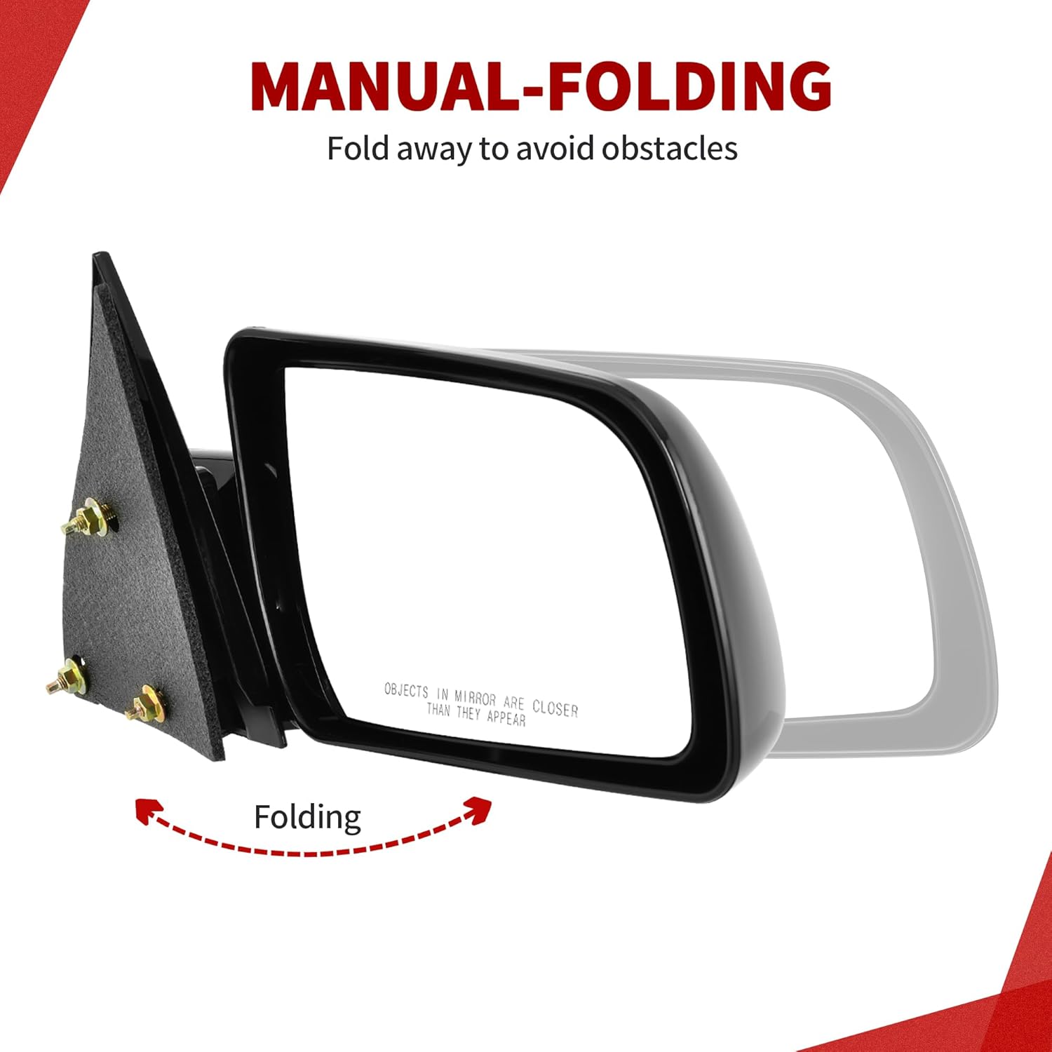 YITAMOTOR Right/Left Passenger Side Mirror Compatible with GMC 1988-1999 C/K 1500 2500 3500,1992-1999 Suburban 1500 2500, 1995-2000 Tahoe, Tow Mirror with Power Adjustment Manual Folding YITAMOTOR Right/Left Passenger Side Mirror Compatible with GMC 1988-1999 C/K 1500 2500 3500,1992-1999 Suburban 1500 2500, 1995-2000 Tahoe, Tow Mirror with Power Adjustment Manual Folding