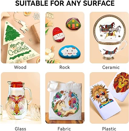 BASIC SUPPLY New Gabrie Extra Fine Tip Acrylic Paint Markers Set OF 36 BASIC SUPPLY New Gabrie Extra Fine Tip Acrylic Paint Markers Set OF 36